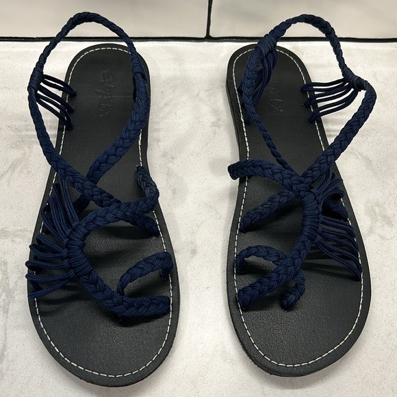 Everelax Rope Hand Braided Flat Sandals Woven Women’s Size 10 NWOT - Picture 3 of 16